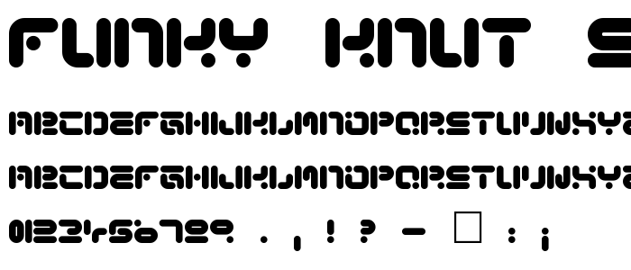 Funky Knut Sober font